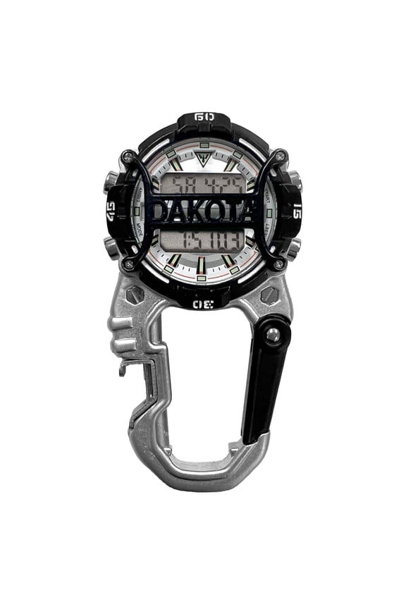 Pocket Watch with Dial Protector, LED Flashlight, Silver