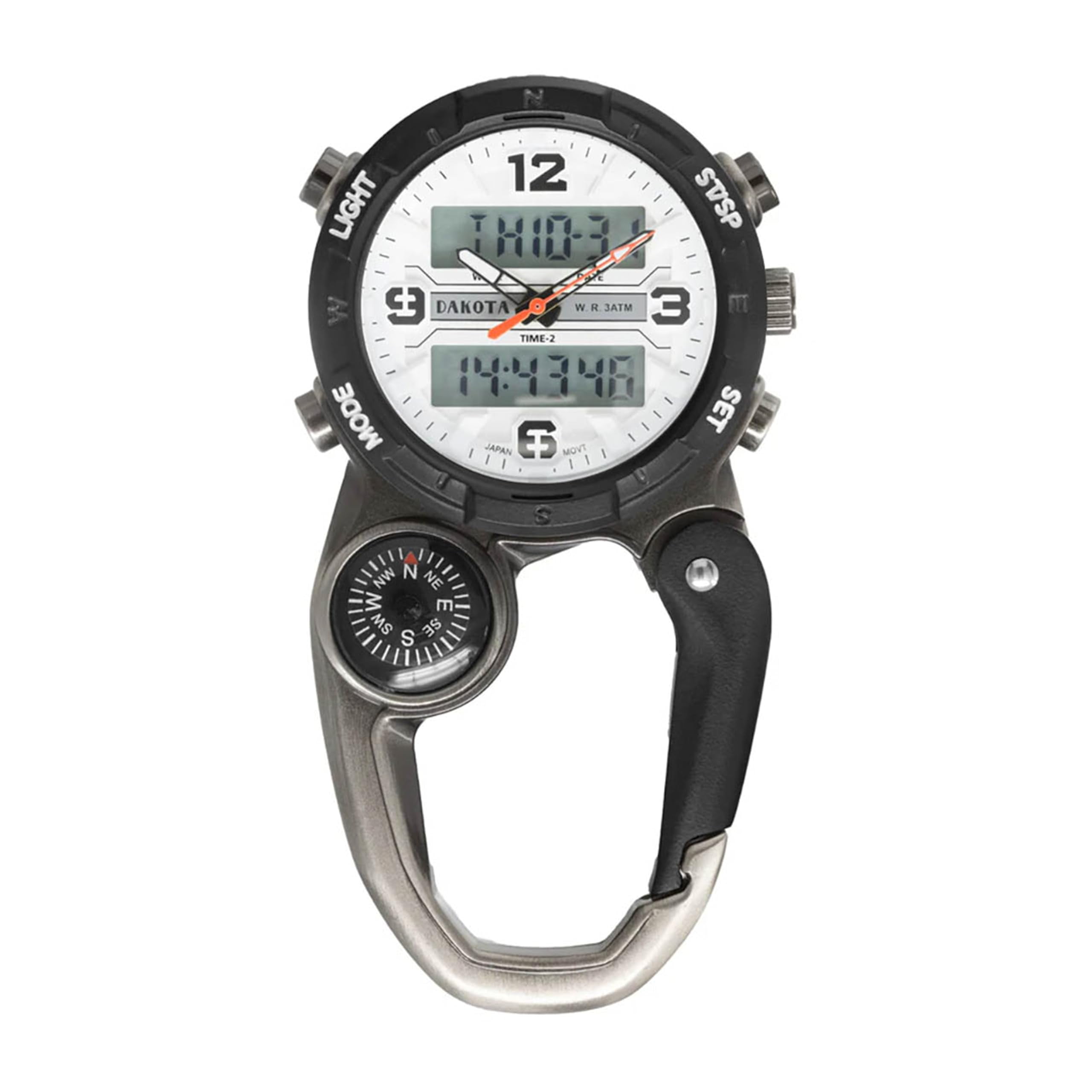 Dakota Digital Clip, Quality Pocket Watch, Fob Alarm, Stopwatch, Timer ...