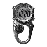 DAKOTA WATCH COMPANY Dakota Digital Clip Watch - Alarm, Stopwatch, Timer, Dual Time, Tactical Outdoor Gifts for Men & Women