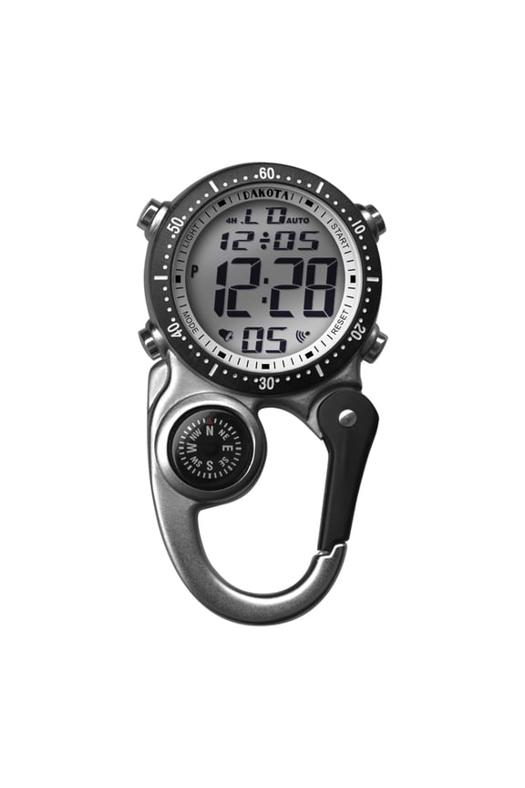 Digital Clip Watch - Alarm, Stopwatch, Timer, Dual Time, Tactical Outdoor Gifts for Men & Women