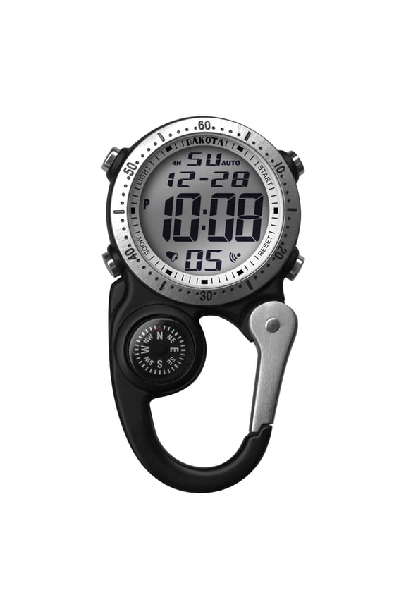 Digital Mini Clip Watch- Black