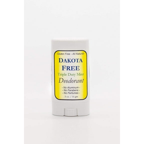 Dakota Free Triple Duty Mint Deodorant - Travel Size .5 oz