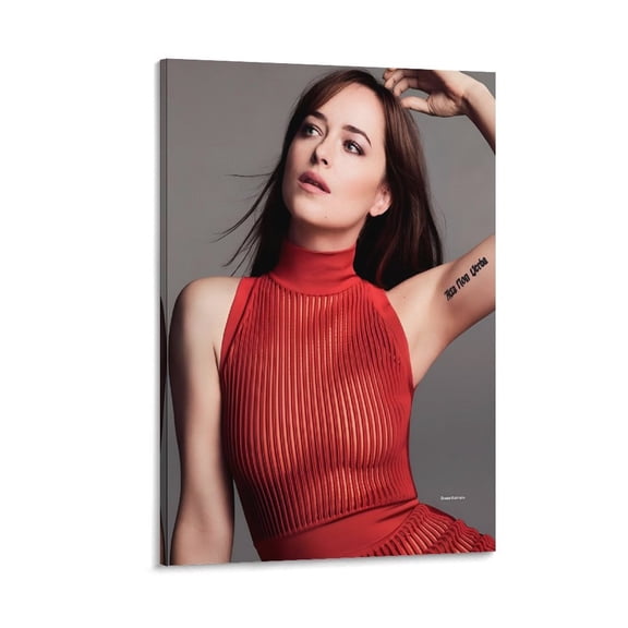 Dakota Johnson Art Model Poster Posters Art Print Wall Photo Paint Poster Hanging Picture Family Bedroom Decor Gift 16x24inch(40x60cm)