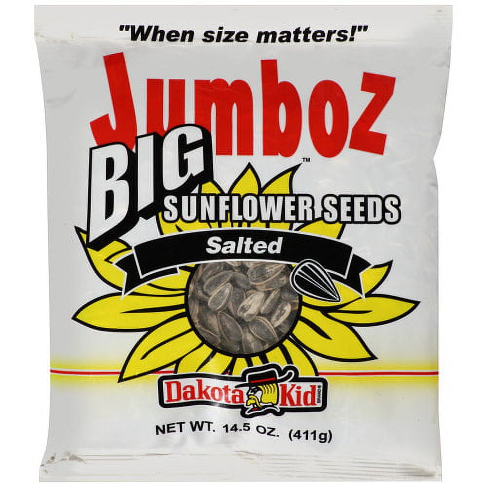 Dakota Kid Jumboz Big Salted Sunflower Seeds, 14.5 Oz.