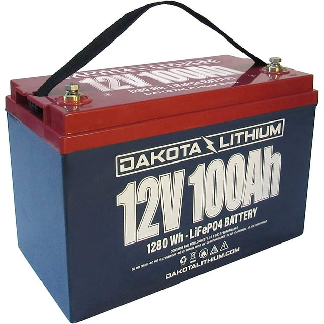 Dakota Lithium  12V 100Ah LiFePO4  11 Year USA Warranty 2000+ Deep Cycle Battery  Charger Included