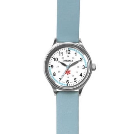 Dakota Nurse Watch – Easy Read Dial, Military Time, Silicone Band, Water Resistant, for Men & Women