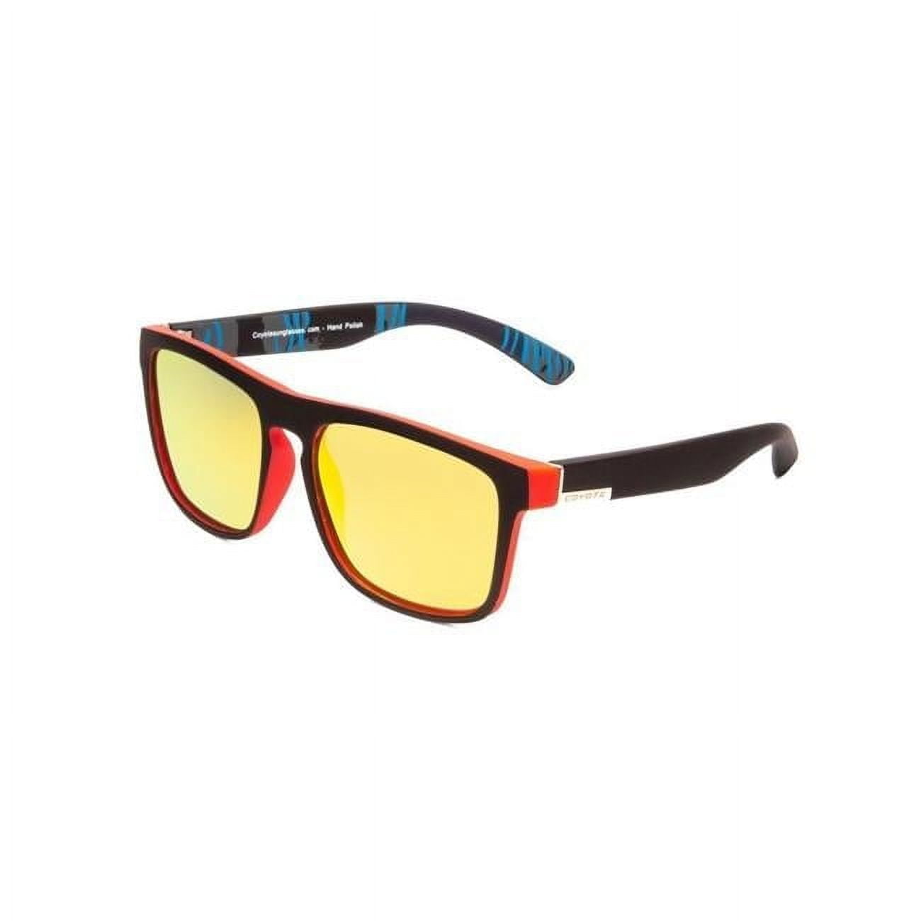 Coyote Eyewear Unisex Austin Sunglasses – Polarized, Flexible Nylon Frames, Brown Lens-711742