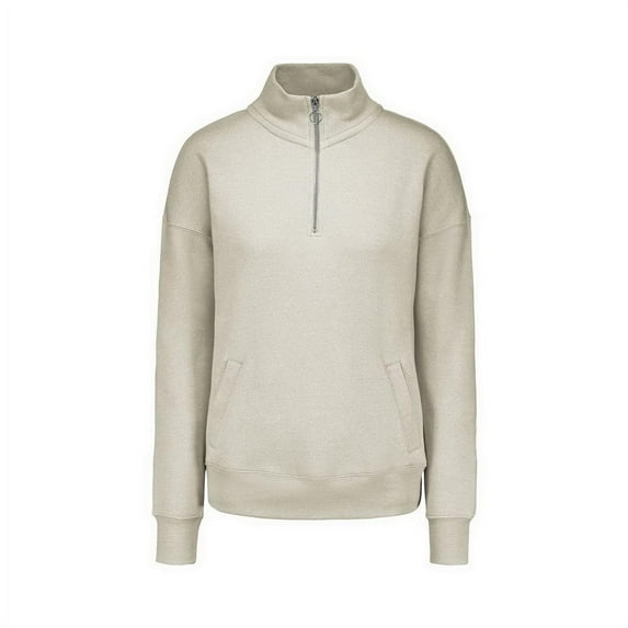 MV Sport W20189 Dakota Q Zip Pullover-Oatmeal - 145-S