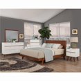 thumbnail image 1 of Dakota Two Drawer Nightstand, White Acorn Finish Wood, 1 of 1