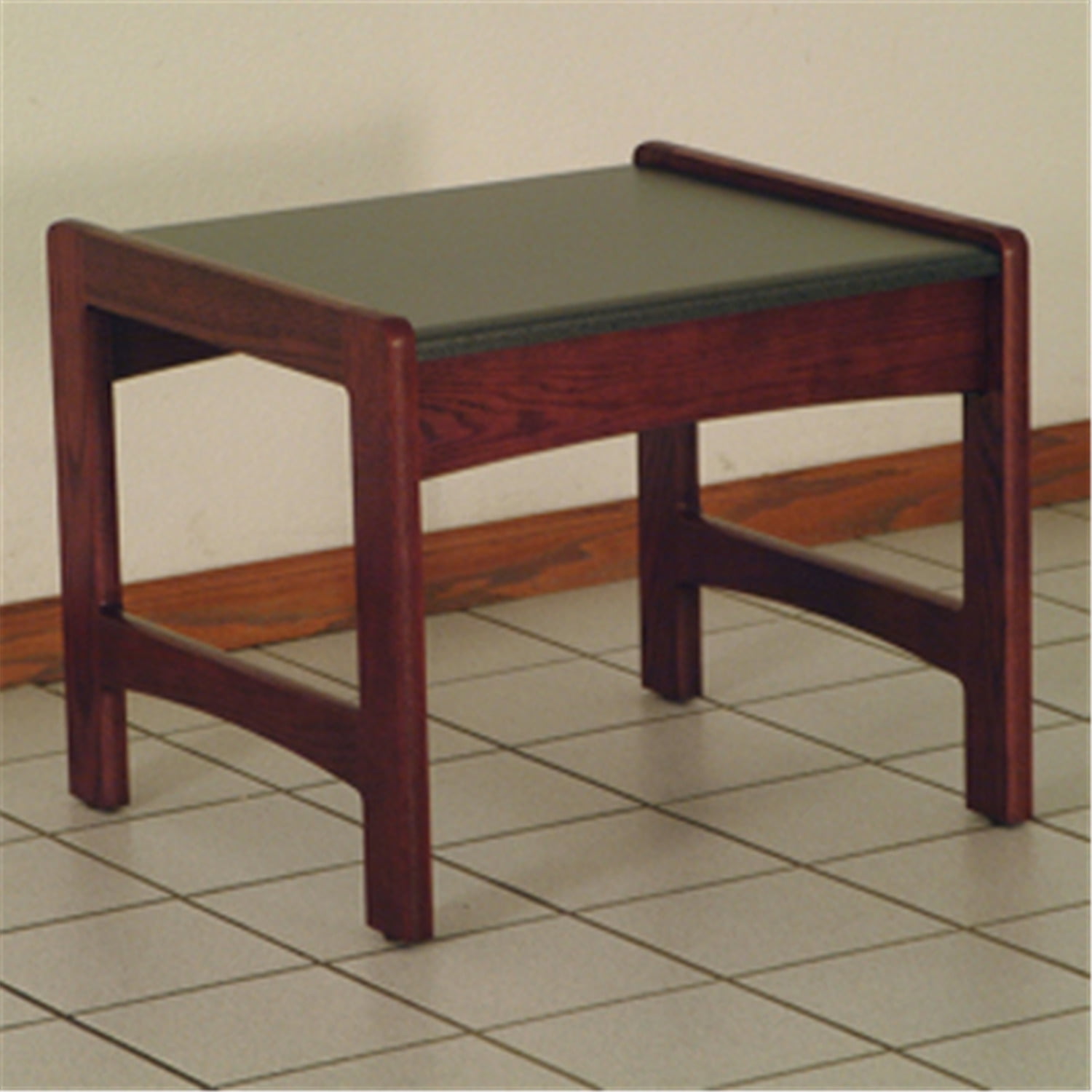 Slate Gray Oak Laminate Square End Table