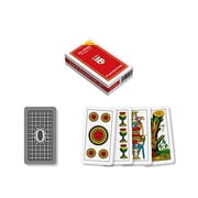 Dal Negro Piacentine 109 Extra 014003 Italian Regional Playing Cards, Red Case - Deck of 40 Cards [ Italian Import ]