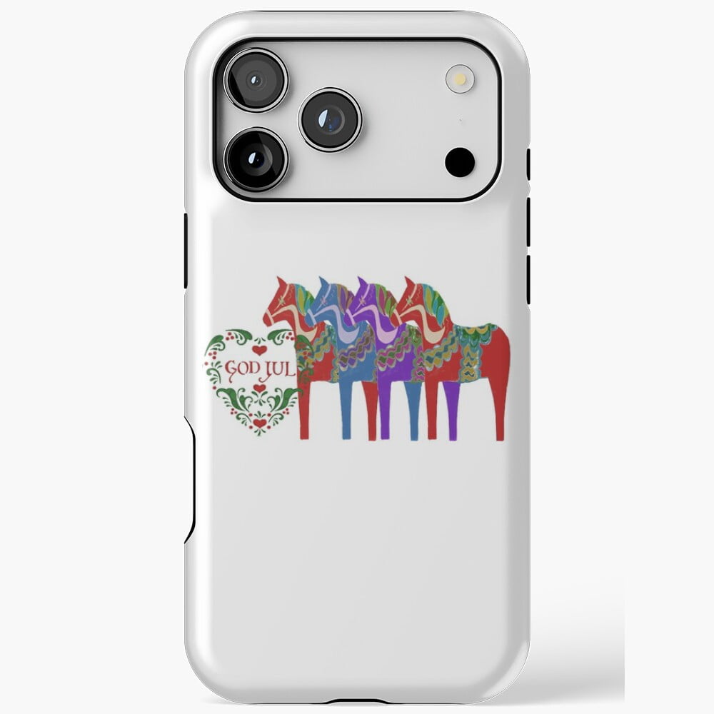 Dala Horses God Jul iPhone Case 17 16 15 14 13 12 11 Pro Max - Walmart.com