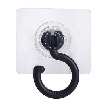 Dalang 360°Rotating Ceiling Adhesive Hook，Wall Adhesive Hooks，Waterproof Bathroom Kitchen Heavy Duty Self Adhesive Hooks, 1pc