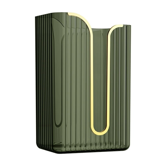 Dalang Acrylic Paper Towel Holder, Wall Mounted Paper Towel Dispenser, Adhesive Tissue Box Guest Napkin Countertop Paper Towel Holder for Bathroom, 1pc
