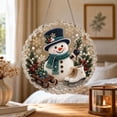 thumbnail image 1 of Dalang Christmas Diamond Art Wreath, Acrylic Rhinestone Hanging Ornament, Sparkling Front Door Window Wall Holiday Home Decor, 7.9 in, 1 of 7