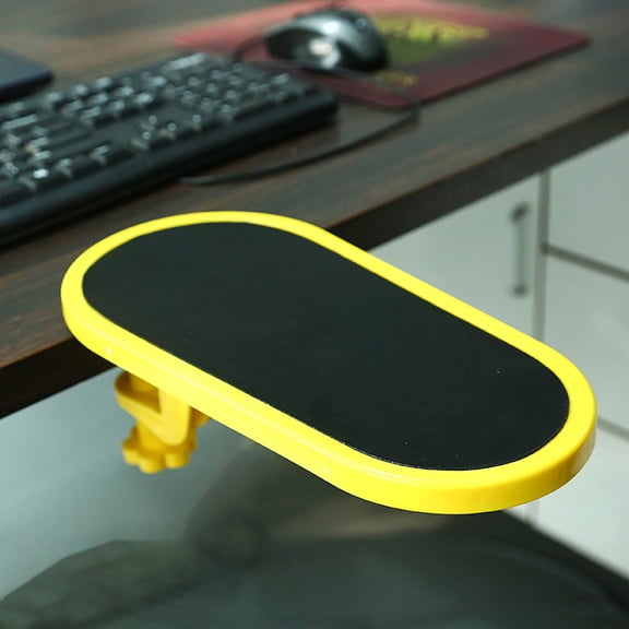 Dalang Rotatable Arm Rest Desktop Hand Rest Board, Ergonomic Computer Wrist Support, Adjustable Desk Palm Rest for Office Gaming - Yellow