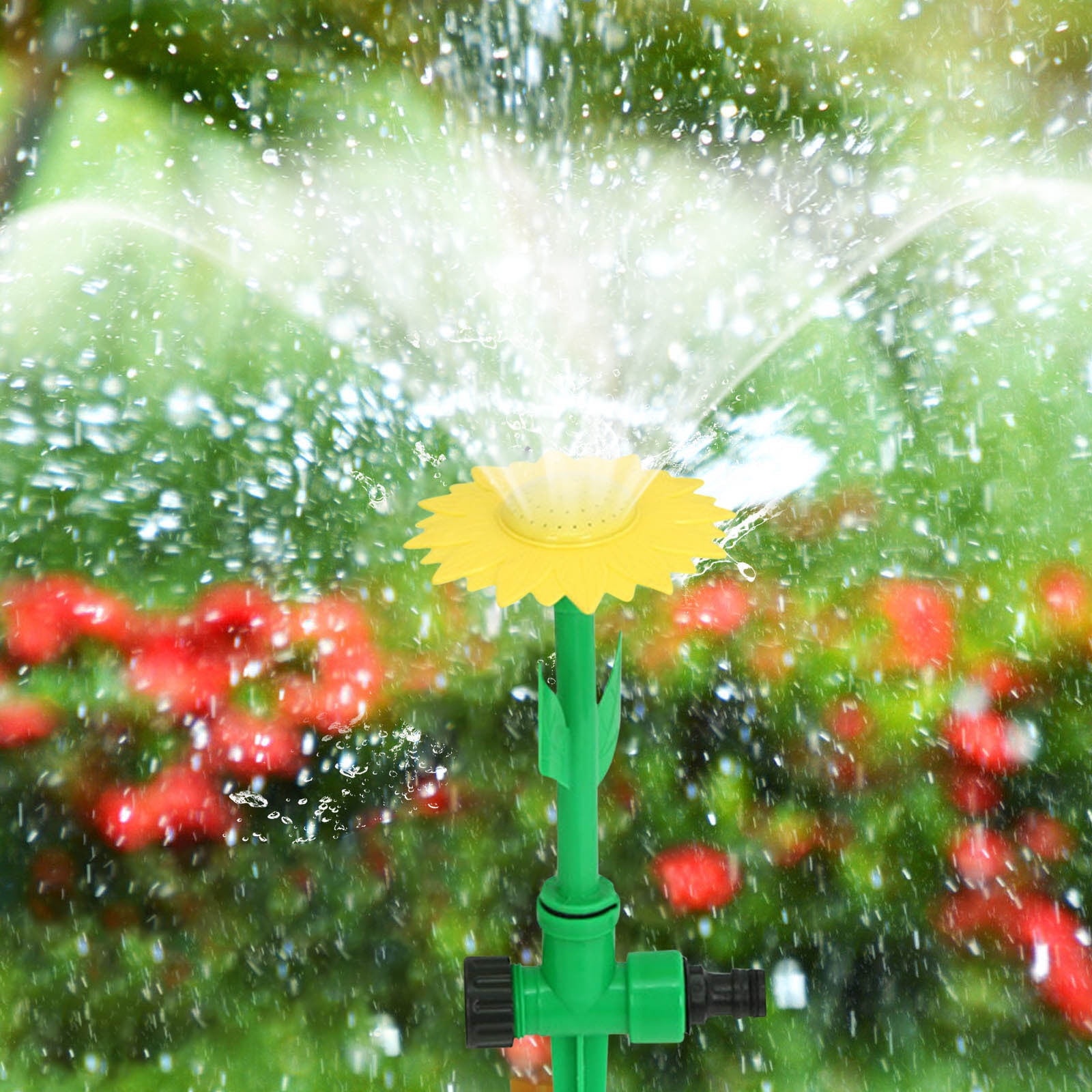Arroseur Crazy Daisy Pour Enfants - Fleur Dansante 360°, Branchement Sur Tuyau, Jouet D'eau Extérieur
