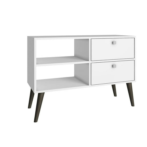 Dalarna TV Stand with 2 shelves in White