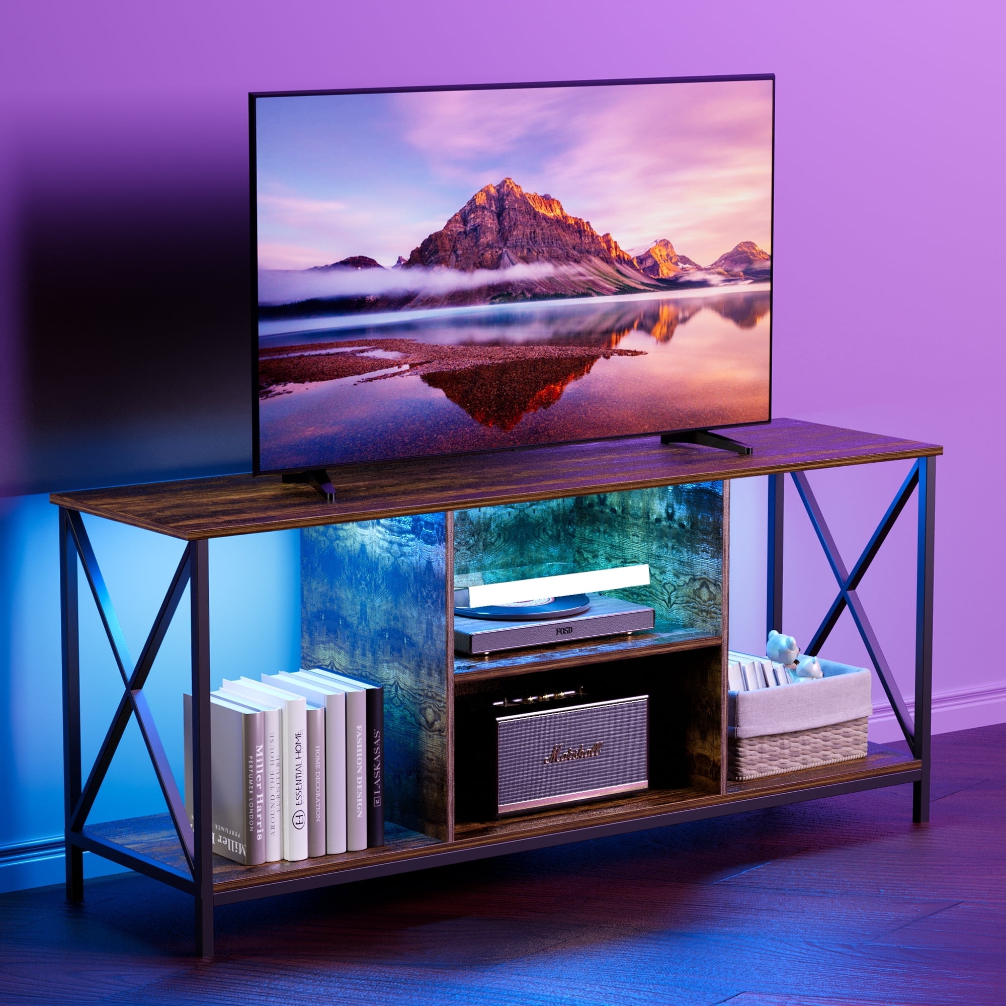 Dalattin 55 inch TV Stand for 60 65" Television, Entertainment Center TV Console for Living Room