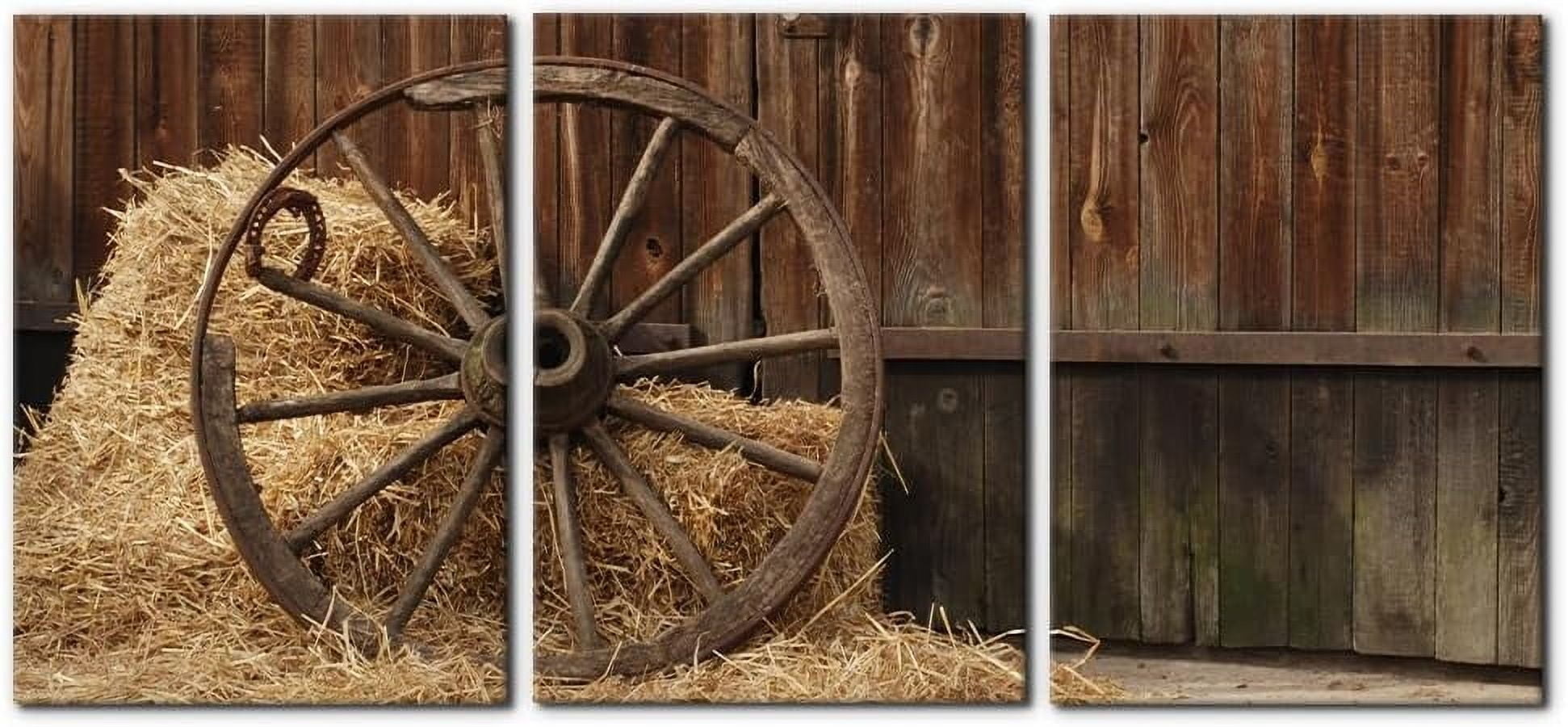 Dale 3 Animals Wall Art Set of 3 Canvas Painting Prints with Black