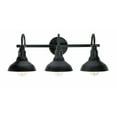 thumbnail image 1 of Kenroy Home Dale 24'' Vanity Light 3-Light Wall Light Fixture Country/Farmhouse Table Light Fixture for Bathroom, Hallway, or Office, Sand Black, 1 of 8