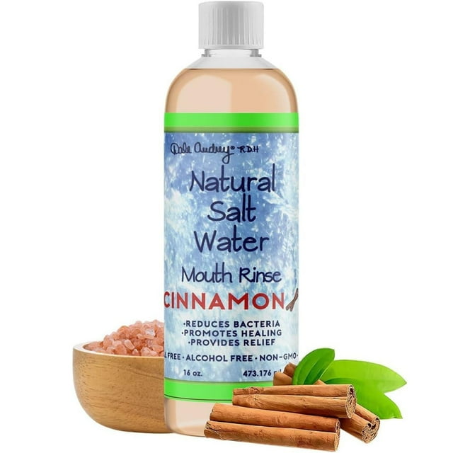 Dale Audrey Ayurvedic Salt Water Mouth Rinse, Natural Mouthwash For Bad