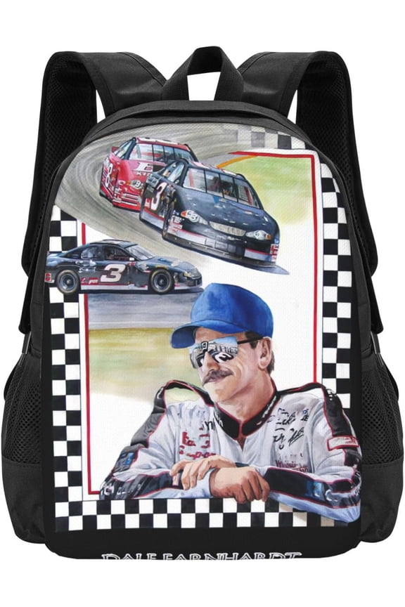 Dale Car Earnhardt Unisex Sports Bag,Backpack for Outdoor Classic Work Backpack Notebook Bag for Men and Women