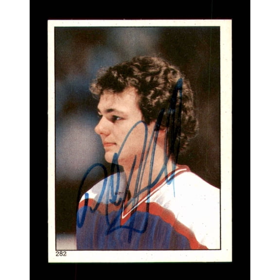 Dale Hawerchuk Autographed 1983-84 Topps Stickers Card #282 Winnipeg Jets SKU #251584
