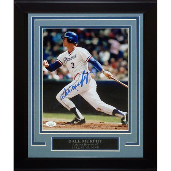 Dale Murphy Autographed Atlanta Braves Deluxe Framed 8x10 Photo - JSA
