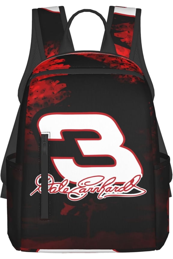 Dale Racer Earnhardt Lightweight Backpack Casual Backpack Travel Laptop Bag Classic Daypack for Men & Women