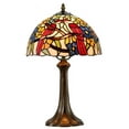 thumbnail image 1 of Dale Tiffany 1-Light Metal & Art Glass Table Lamp in Antique Bronze/Yellow, 1 of 3