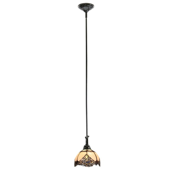 Dale Tiffany 1 Polished Bowl Pendant Lights withShades Crystal Glass