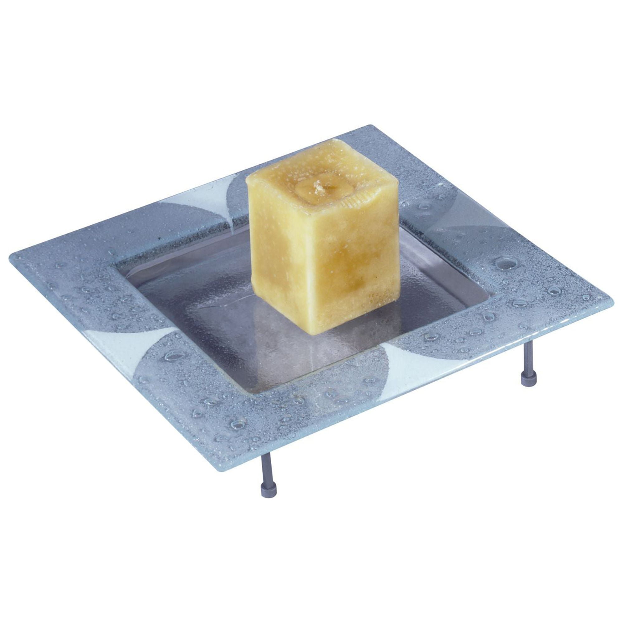 Dale Tiffany 12" x 5" Contemporary Glass Votive Candle Holders, Blue