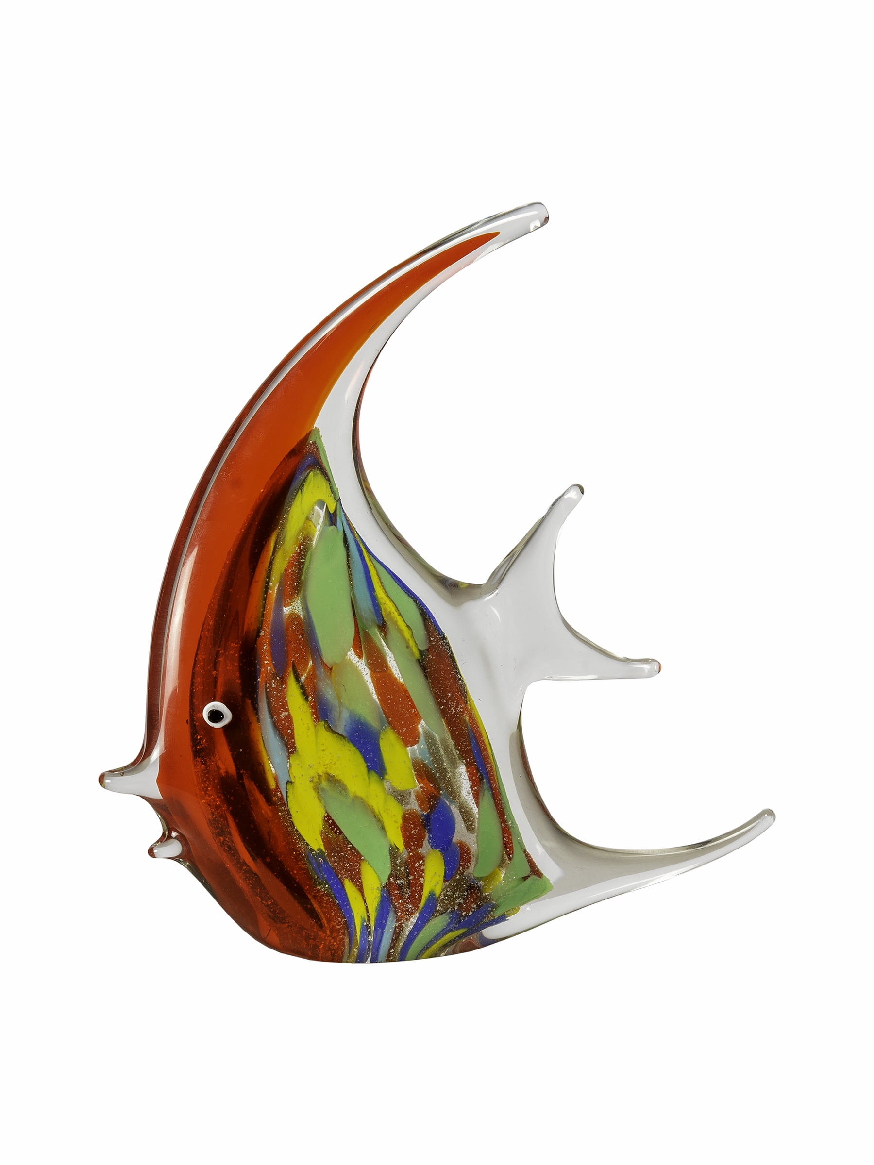 Dale Tiffany 8.75" Tall Astola Fish Art Glass Handcrafted Murano-Style Figurine
