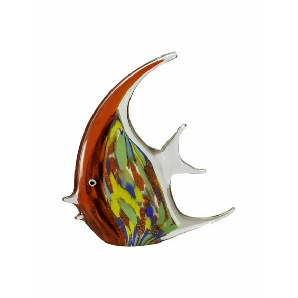 Dale Tiffany 8.75" Tall Astola Fish Art Glass Handcrafted Murano-Style Figurine