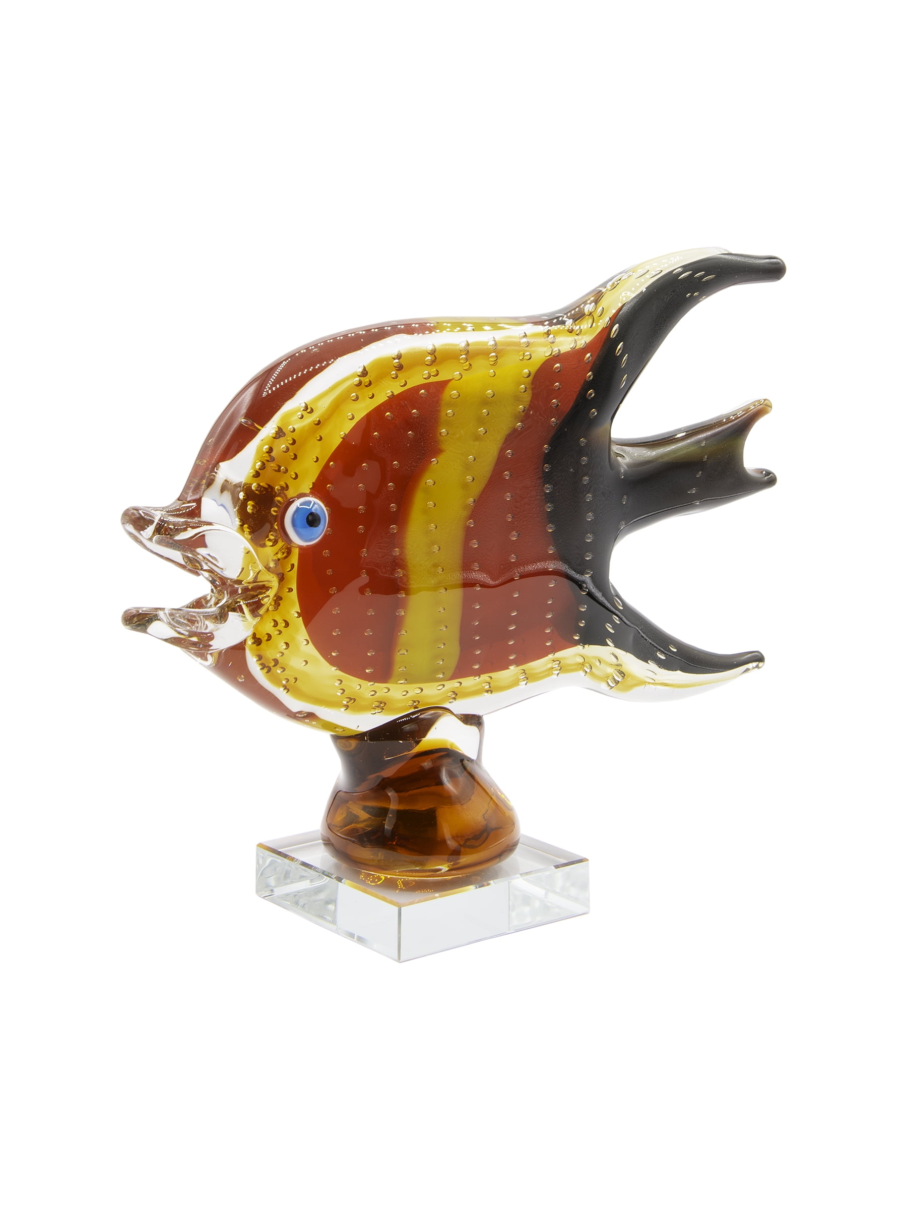Dale Tiffany 8.75" Tall Bora Fish Art Glass Handcrafted Murano-Style Figurine