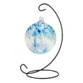 thumbnail image 1 of Dale Tiffany AC23215-D3 Rainbow Tree of Life Hand Blown Art Glass Ornament Witch Globe Gazing Ball, Aqua, 3" Diameter with Hanging Stand, 1 of 5