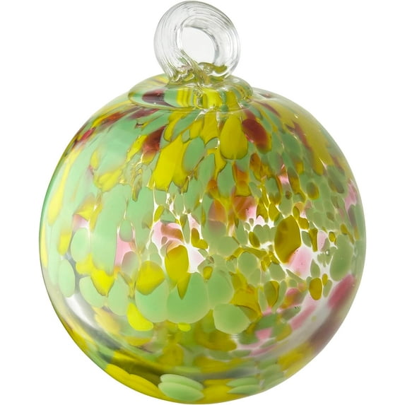 Dale Tiffany | AS22229-D3 Hand Blown Glass - Tree of Life Collection - Witch Globe Hanging Garden | Indoor/Outdoor Home Décor | Gazing Ball | Decorative Ornament | Blossom | 3" Diameter