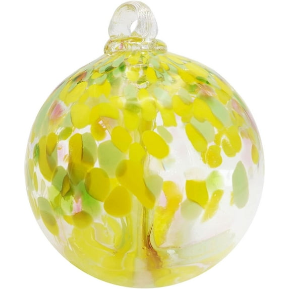 Dale Tiffany | AS22229-D4 Hand Blown Glass - Tree of Life Collection - Witch Globe Hanging Garden | Indoor/Outdoor Home Décor | Gazing Ball | Decorative Ornament | Blossom | 4" Diameter