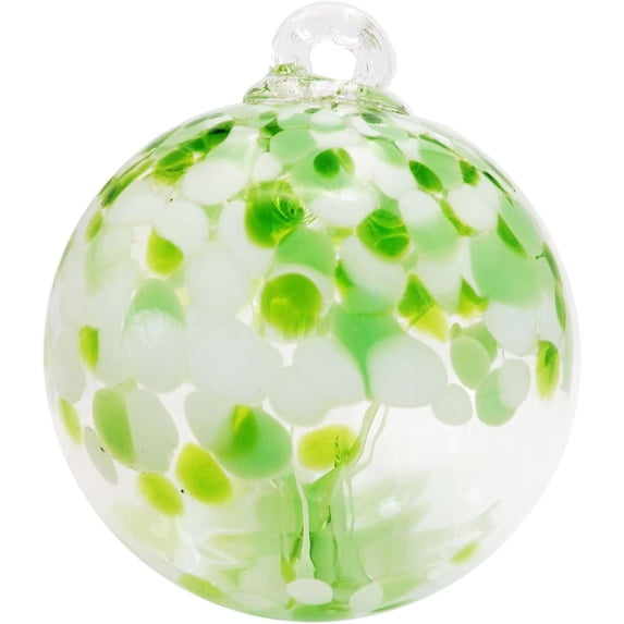Dale Tiffany | AS22234-D6 Hand Blown Glass - Tree of Life Collection - Witch Globe Hanging Garden | Indoor/Outdoor Home Décor | Gazing Ball | Decorative Ornament | Celtic | 6" Diameter