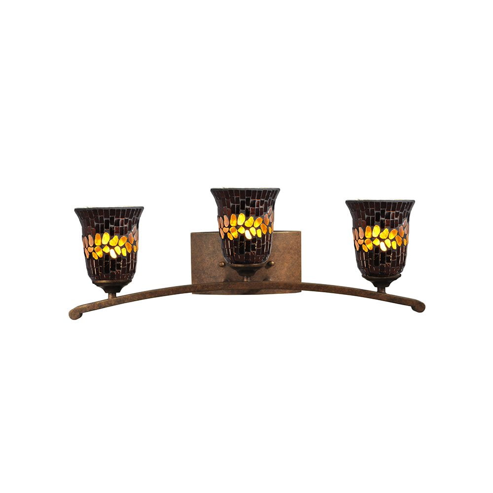 Dale Tiffany Albion Vanity Light Black in finish