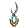 thumbnail image 1 of Dale Tiffany Glass Asymmetrical Traditional Housewarming Sculptures, 1 of 2