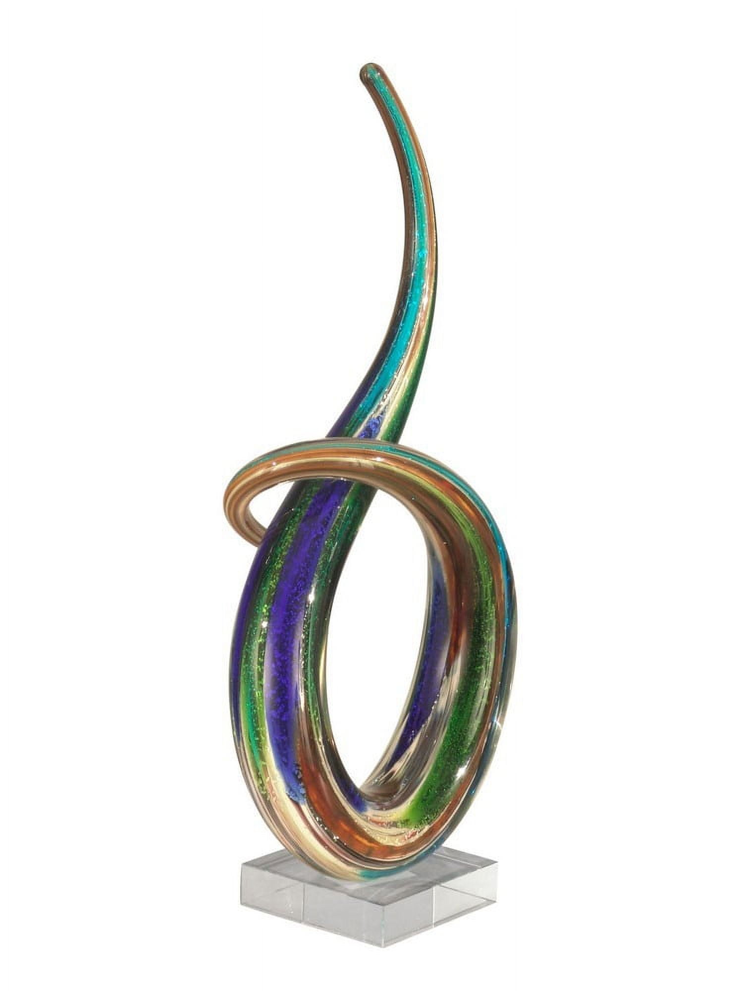 Cieza Multicolor Hand Blown Art Glass Sculpture