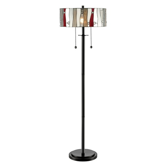 Dale Tiffany Contemporary 62" 1-Light Floor Lamp, Black