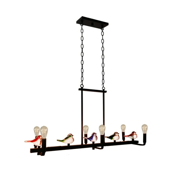 Dale Tiffany Finch Handcrafted Art Glass Hanging Fixture