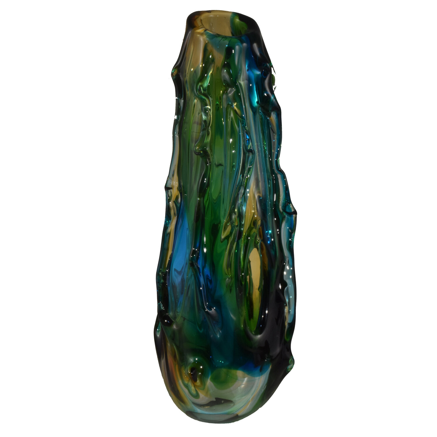 Dale Tiffany Glass Asymmetrical Modern Sculptures