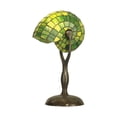 thumbnail image 1 of Dale Tiffany Green Snail Tiffany Bronze  Table Lamp - Small, 1 of 2