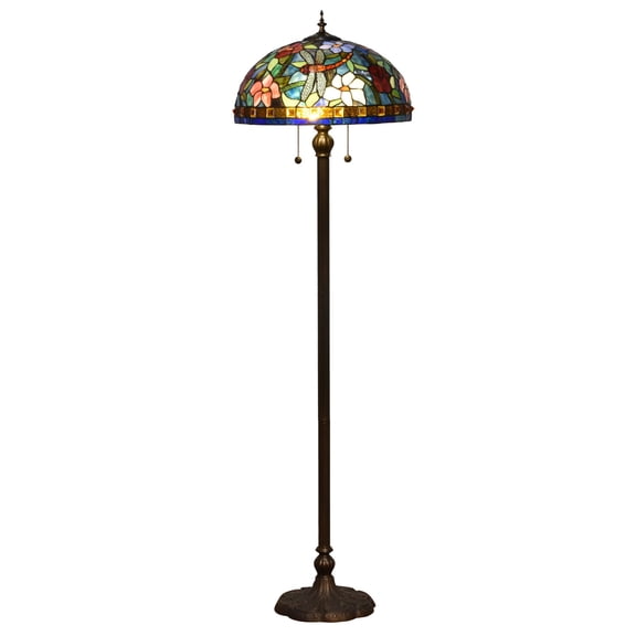 TF16085-Dale Tiffany Lighting-Josef - 2 Light Floor Lamp