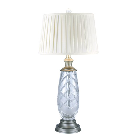 Table Lamp DALE TIFFANY LAKE BUTLER Contemporary Pedestal Drum Shade 1-Light