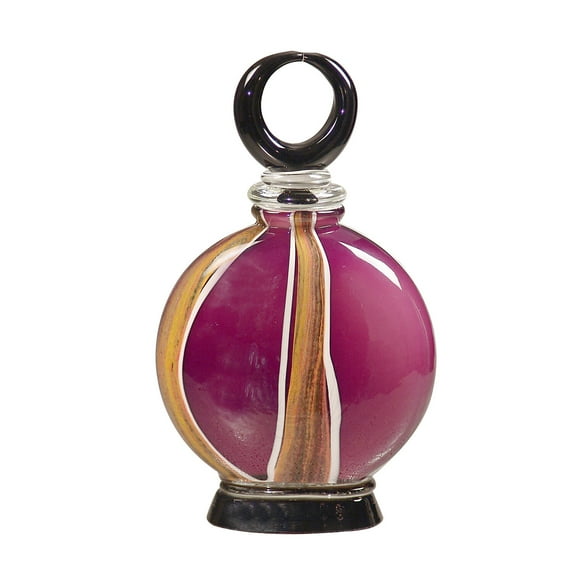 Dale Tiffany Melrose Hand Blown Art Glass Perfume Bottle